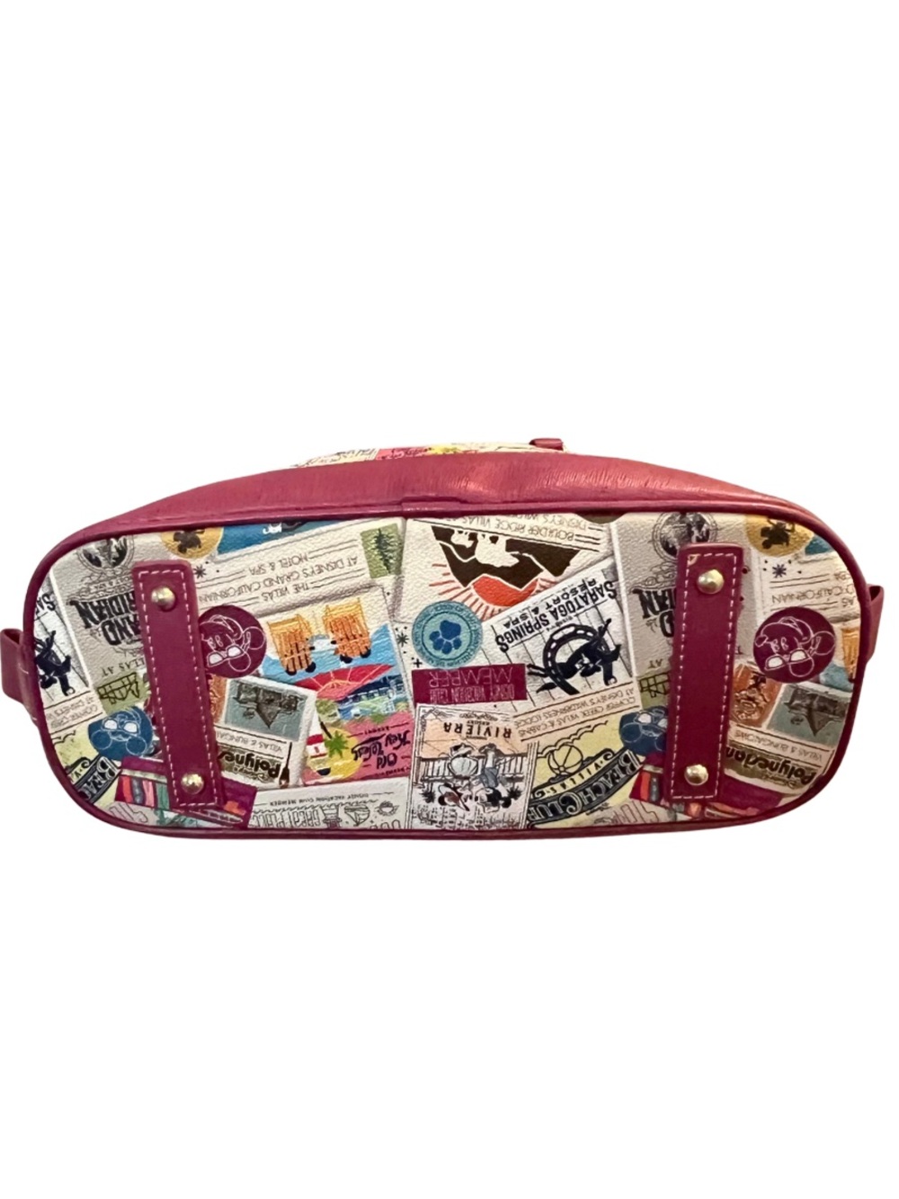 Disney Parks Dooney & Bourke DVC Resort Stamps Satchel Bag - EUC - Picture 6 of 10